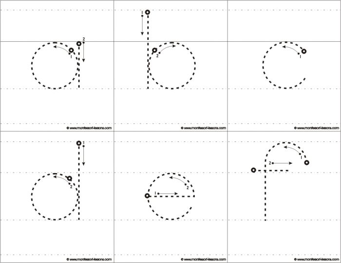 tracing letters a z worksheets