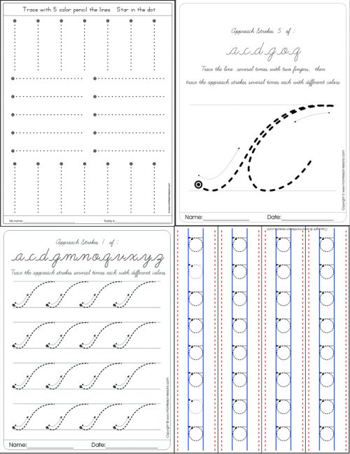 Tracing pattern letters from A-Z