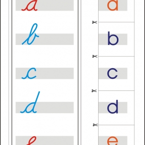 Matching letters – Upper-Lower – Cursive-Print – Montessori Lessons